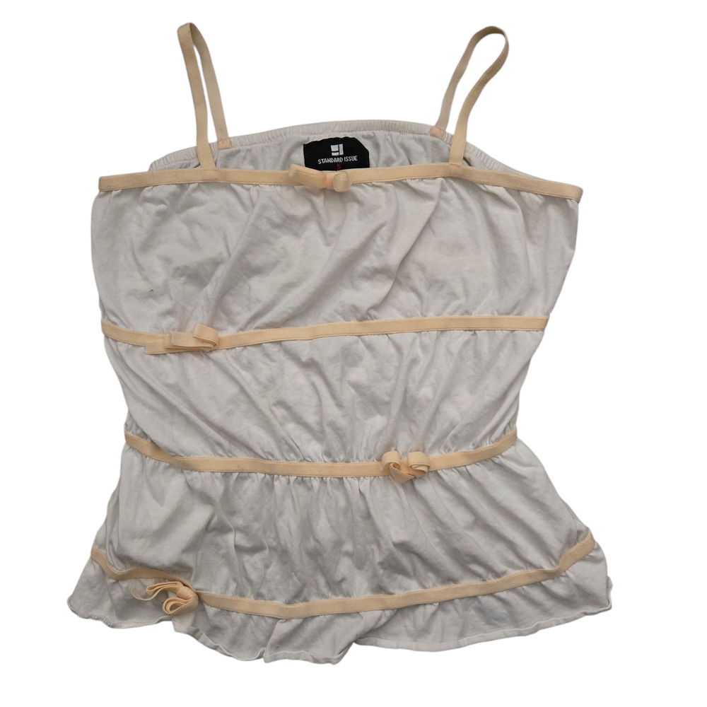 Standard Issue Cream and White Top